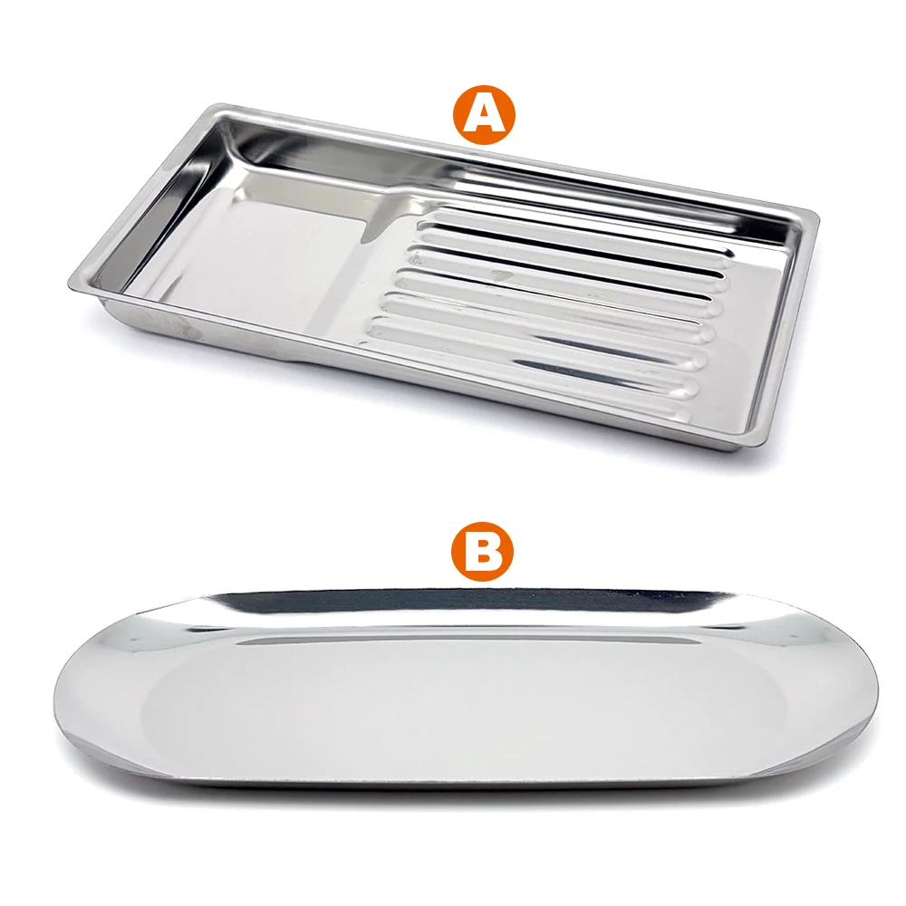 Medical Lab Instruments - Dental Stainless Steel Medical Tray Rectangular