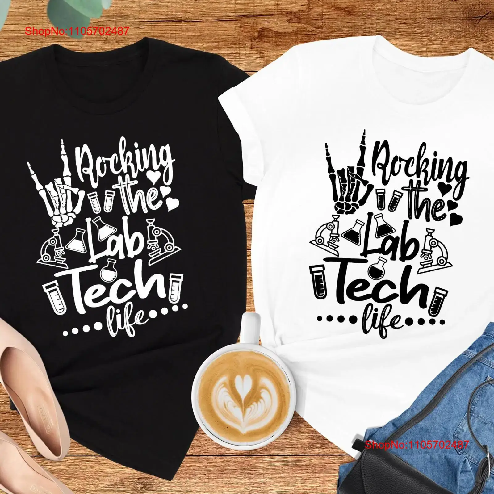 Rocking The Lab Tech Life T Sh - Medical Lab Graphics recension och pris