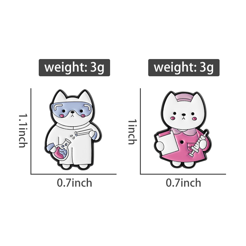 Nurse Lab Cats Enamel Pins Cus - Medical Lab Gifts recension och pris